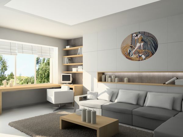 Weilands niederländischer Mutter und Kind Mosaik Verlegt