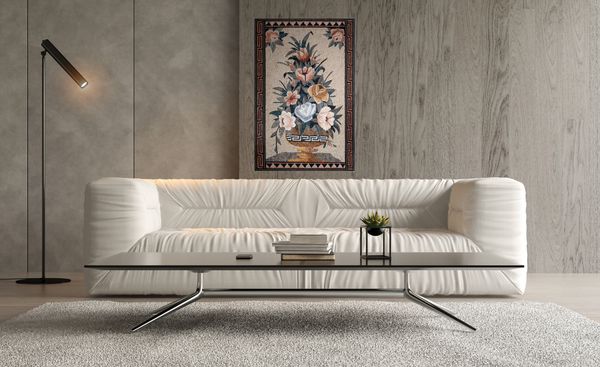 Цветы Ваза Мозаика Установлена