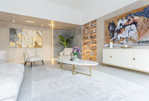 Лошади Мозаика Установлена