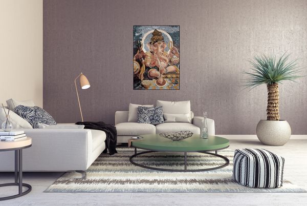 Hindu Gott Ganesha Mosaik Verlegt