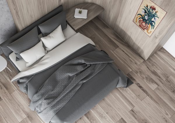 Мозаика с цветами в вазе Установлена