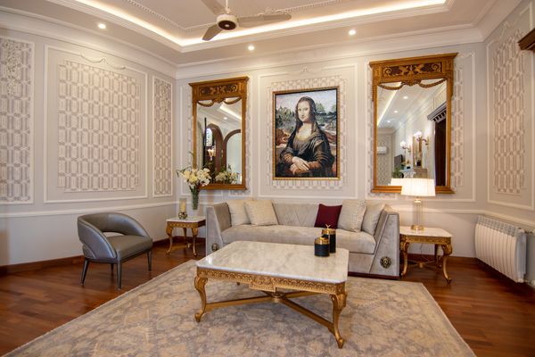 Мона Лиза, мозаика Установлена