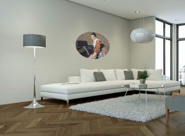 Стирка, мозаика Установлена