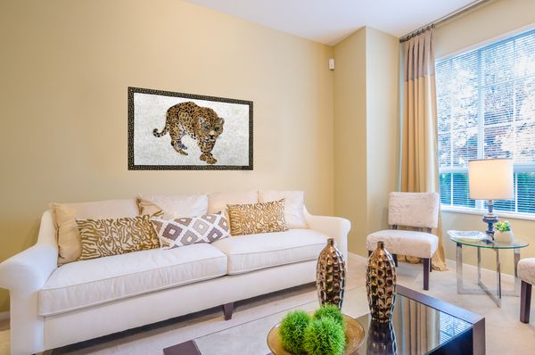 A Lone Jaguar Mosaic Installed