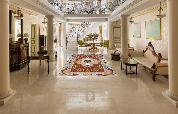 Мозаика напольная, узор Установлена