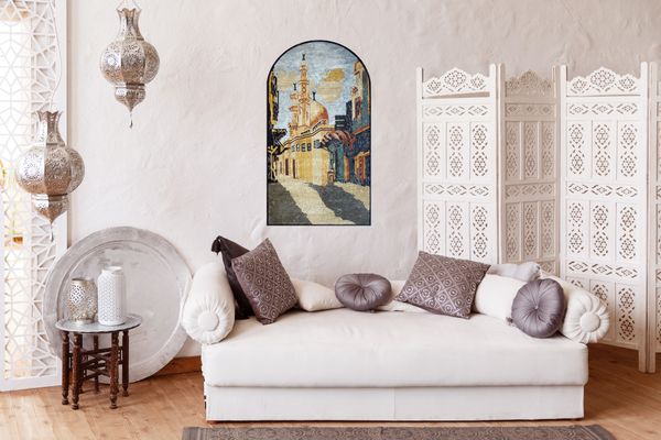 Мечеть, картина из мозаики Установлена