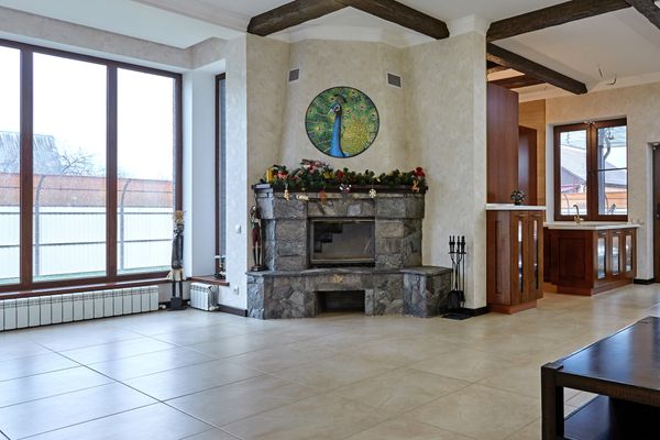 Round Peacock Mosaic Установлена