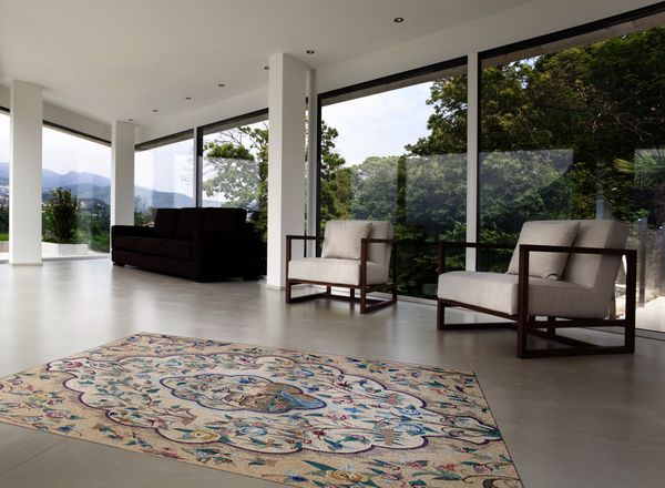 Мозаика Пол Растения Установлена