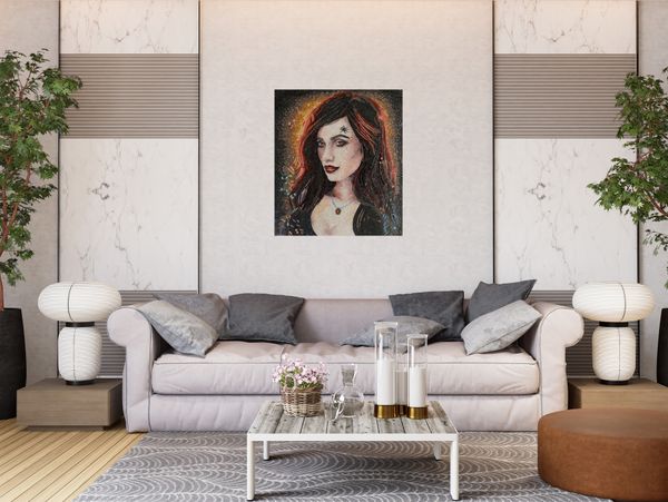 Sagittarius Portrait Mosaic Установлена