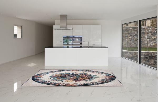 Fruits and Florals Rug Mosaic Installed