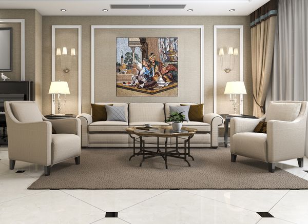 Великий Могол, мозаика Установлена