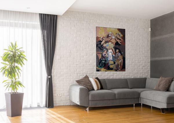 Мозаика Троица Установлена