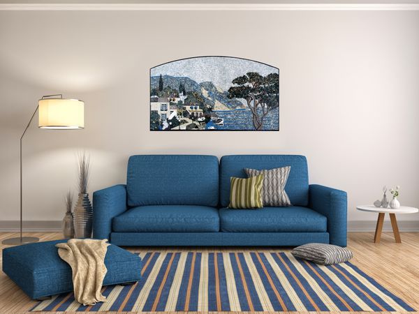 Coastal City Mosaic Installed