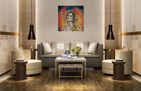 Leo Portrait Mosaic Установлена