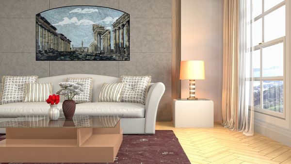 Сирия, Пальмира, мозаика Установлена