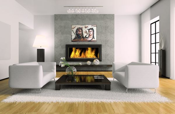 Тефия и Океан, мозаика Установлена