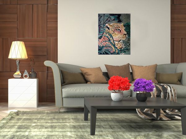 Regal Jaguar Mosaic Installed