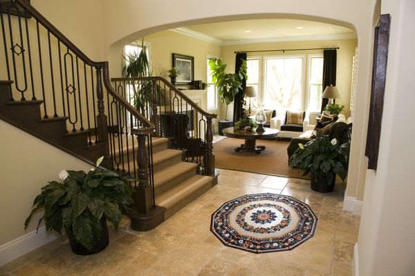 12-угольная мозаика с цветами, 120 см Установлена