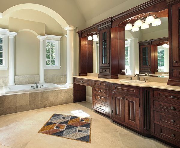 Abstract Square Pattern Mosaic Installed