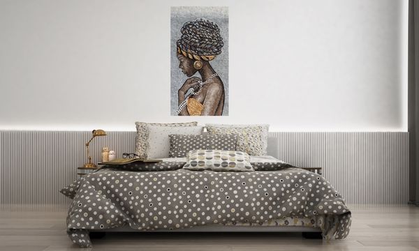 Африканка, мозаика Установлена