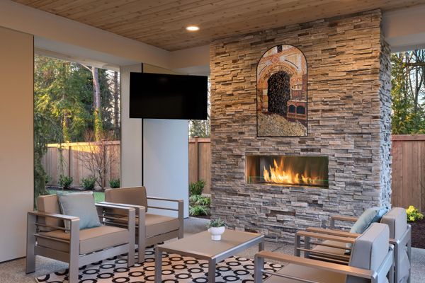 Gasse Torbogen Mosaik Verlegt