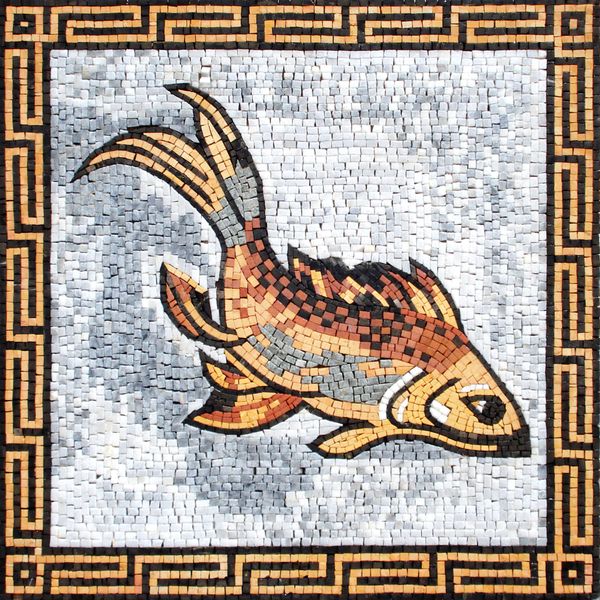 Goldfish Mosaic - Mosaic Natural