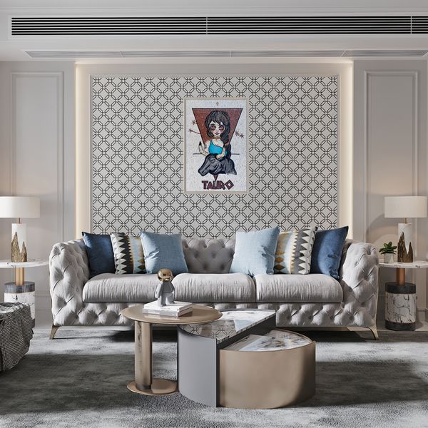 Taurus Zodiac Mosaic Установлена