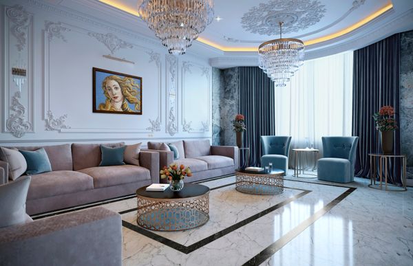 Botticelli Venus Mosaic Art Reproduction Installed