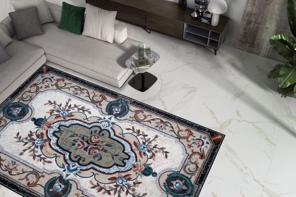 Pariser Vorleger Mosaik Verlegt