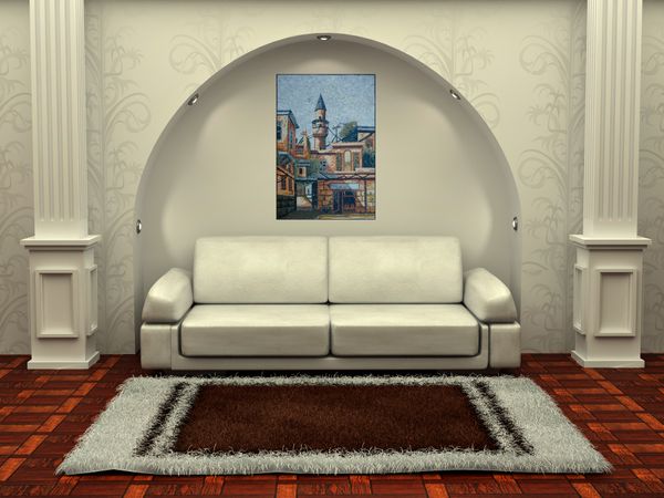 Alte Moschee von Damaskus Mosaik Verlegt