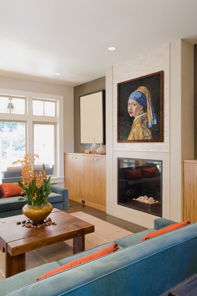 Girl with a Pearl Earring Mosaic - Mosaic Natural Girl with a Pearl Earring Mosaic - Mosaic Natural