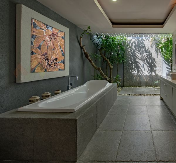 Mosaik Orange Lillie Verlegt