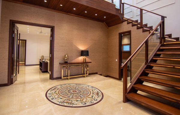 Mosaik Medaillon Filigran, 200 cm Verlegt