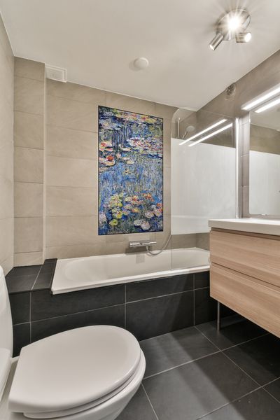 Monet's Water Lilies Mosaic Installed
