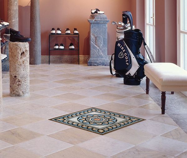 Blütenblätter Mosaik, 100 cm Verlegt