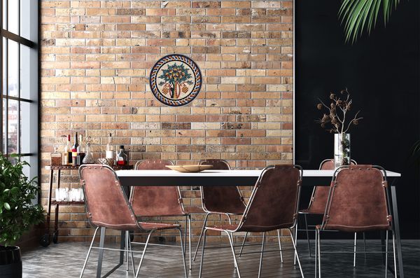 Round Hisham's Tree of Life Mosaic Установлена