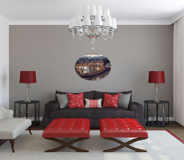 Mosaik Französisches Haus Verlegt