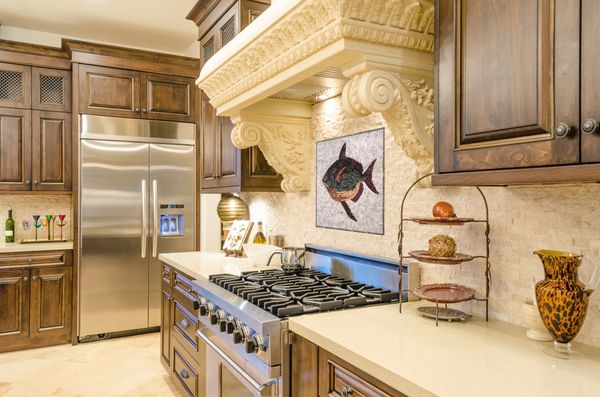 Зеленая Рыба Мозаика Установлена