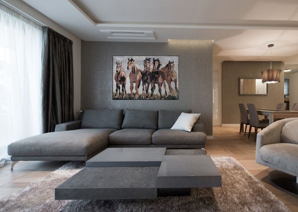 Five Horses Mosaic Installed