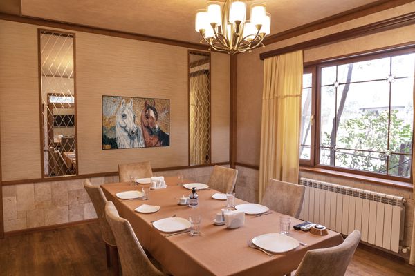 Mosaik Pferde Portrait Verlegt