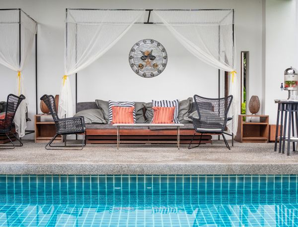 Shells Mosaic Medallion Installed