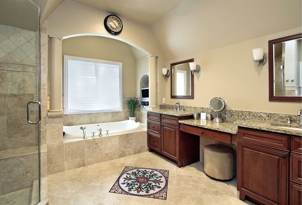 Tulip Patterned Mosaic, 36" Installed