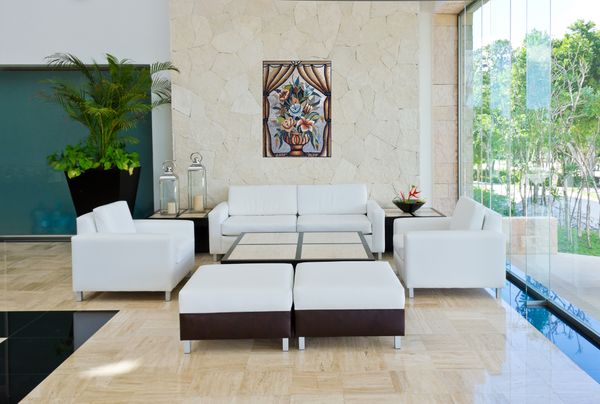 Blumentopf Mosaik Vorhang Verlegt