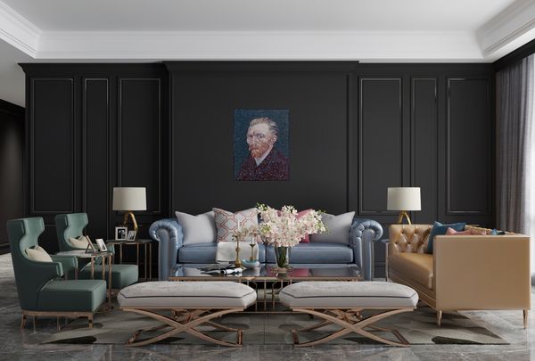 Mosaik Van Gogh Selbstportrait Verlegt