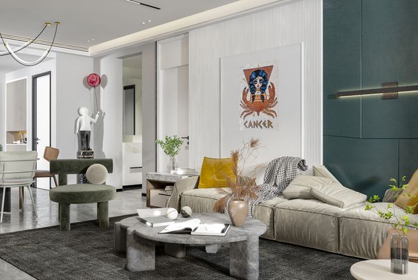 Krebs, Krabbe Mosaik Verlegt