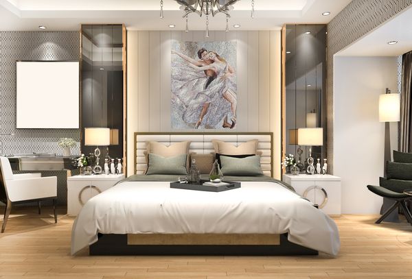 Couple Dancing Mosaic Installed