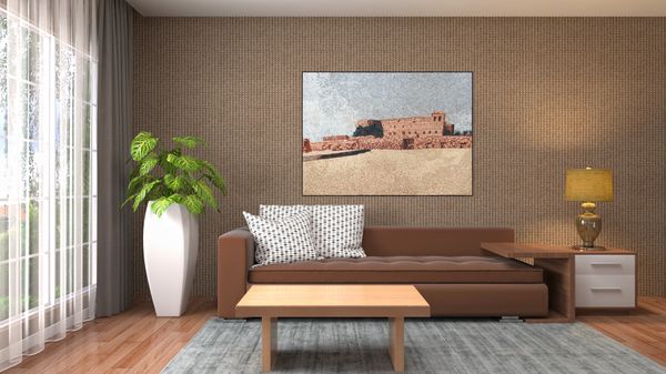 Old Castle Fortress Mosaic Installed