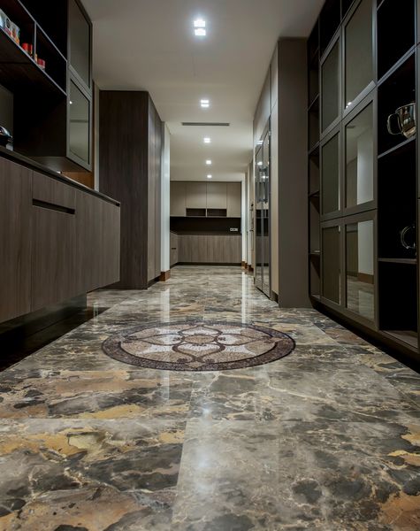 Мозаика Ванная Бассейн Орнамент Установлена