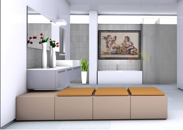 Mosaik Venus und Armor Verlegt
