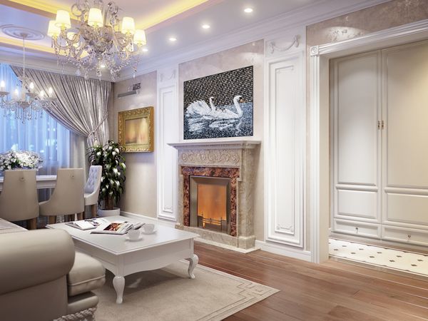 Pond Swans Mosaic Art Установлена